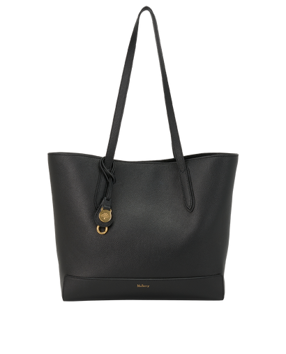 Small East West Tote, &pound;395, Handbags, Black, Leather, Front view